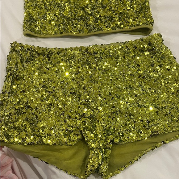 Peppermayo Green Sequin Two-Piece Set - Picture 5 of 5